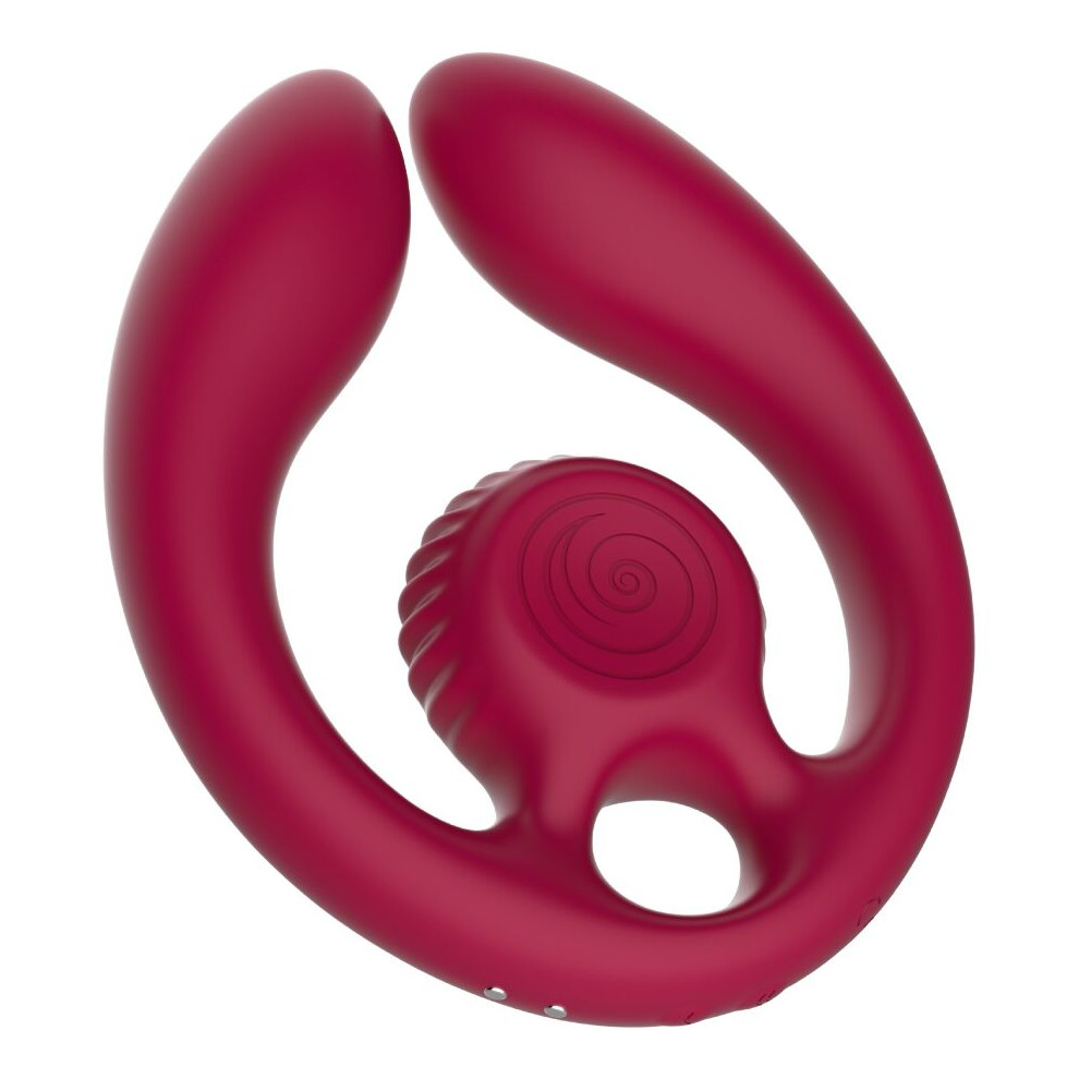 Snail Vibe - Gizi Duo Couples Stimulator Remote Control Burgundy