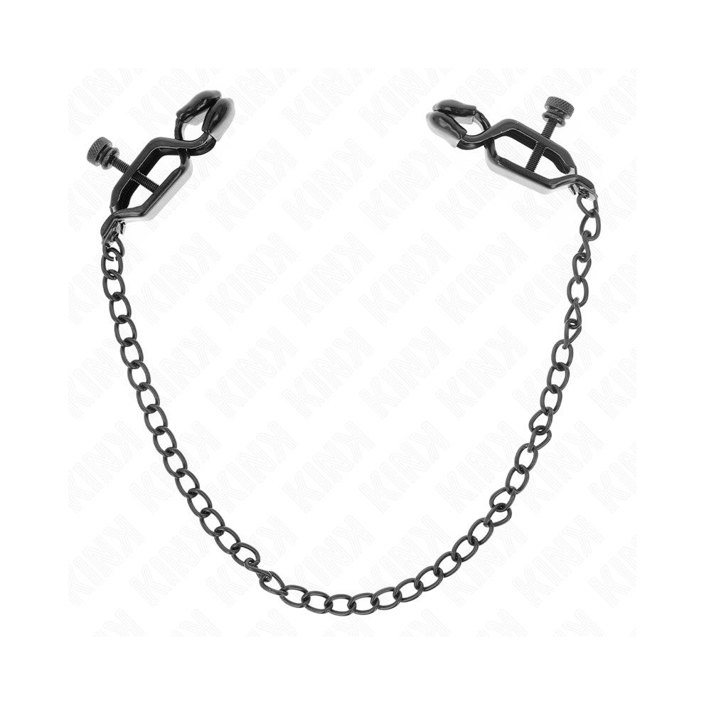 Kink Nipple Grip Black Kink - Flat Chain Nipple Clamps 30 Cm