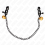 KINK - FLAT CHAIN NIPPLE CLAMPS AND BELL SILVER 30 CM 1