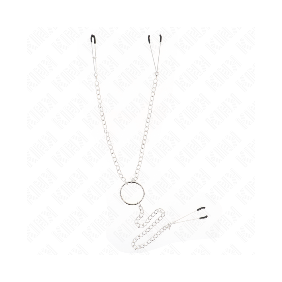 Kink Nipple Grip Kink - Triple Nipple And Clit Clamps With Chain Model 1