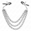 KINK - NIPPLE CLAMPS WITH 3 CHAINS BLACK 20/23/28 CM 1