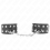 KINK - WRISTBANDS WITH DOUBLE LINE OF ADJUSTABLE STUDS BLACK 1