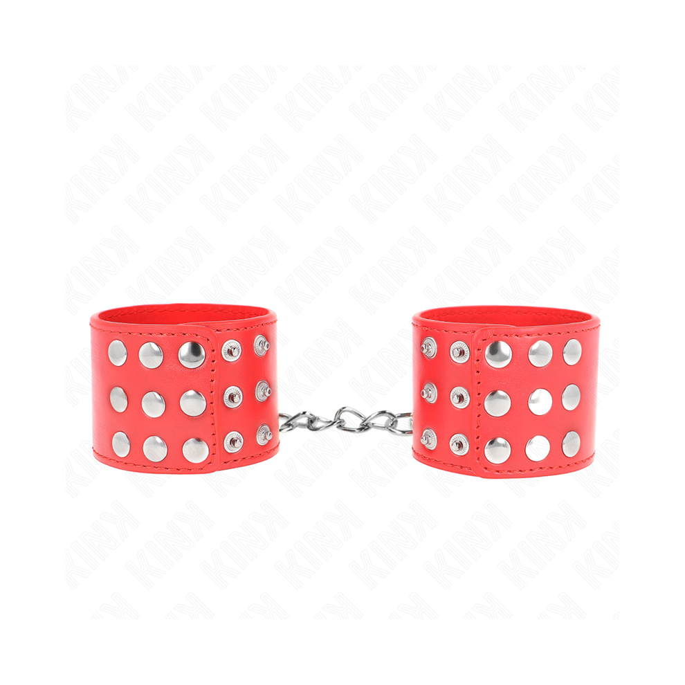 Kink Wrist Restraint Red Kink - Wrist Restraints With Snap Fasten Adjustable 19-24 Cm X 5.5 Cm
