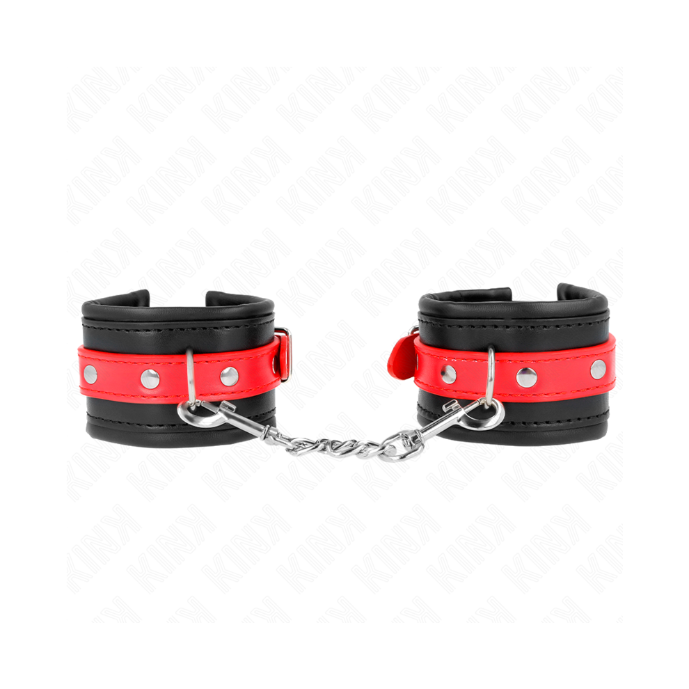 Kink Wrist Restraint Black/Red Kink - Wrist Restraints With Belt Adjustable 17-28 Cm X 6 Cm