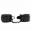 KINK - DIAMOND PATTERN WRIST RESTRAINTS BLACK ADJUSTABLE 17-26 CM X 5.5 CM 1