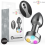 INTENSE - VIBRATING METAL ANAL PLUG WITH LED LIGHTS AND REMOTE CONTROL - SIZE M 1