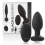 BLACK&SILVER - WELLS PLUG SILICONE ANAL ROTATOR REMOTE CONTROL 1