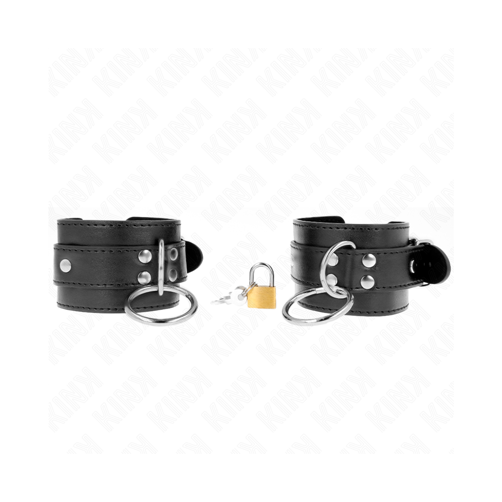 Kink Wrist Restraint Black Kink - O-Ring Locked Wrist Restraints Adjustable 20-28 Cm X 5.5 Cm