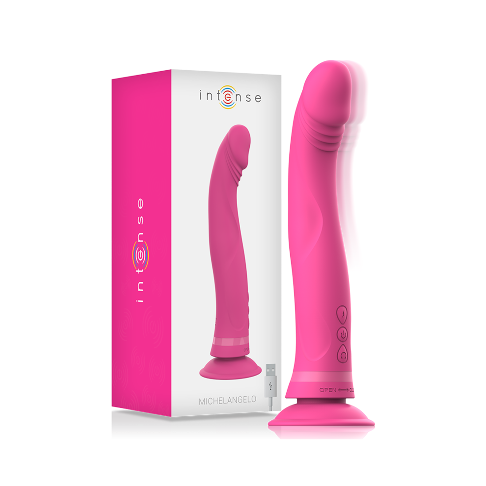 Intense Fun Pink Intense - Michelangelo Silicone Vibrator Dildo