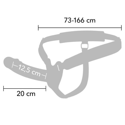 HIDDEN DESIRE - INFERNO PENIS SLEEVE STRAP-ON 20 CM 1