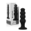 BLACK&SILVER - SCOTT PREMIUM SILICONE ANAL PLUG BLACK 1