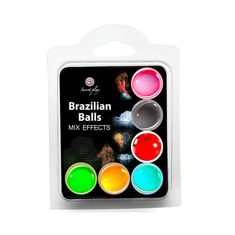 Secretplay Cosmetic Secret Play Set 6 Brazilian Balls Mix Effect