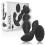 BLACK&SILVER - CORA ANAL PLUG SILICONE REMOTE CONTROL 1
