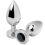 METAL HARD - ANAL PLUG DIAMOND BLACK SMALL 5.71CM 1