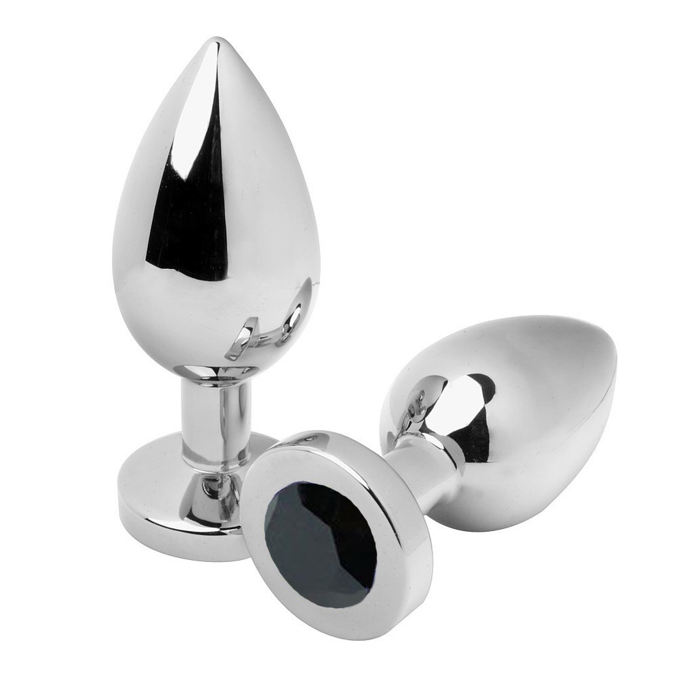Metal Hard Black - Anal Plug Diamond Small 5.71Cm