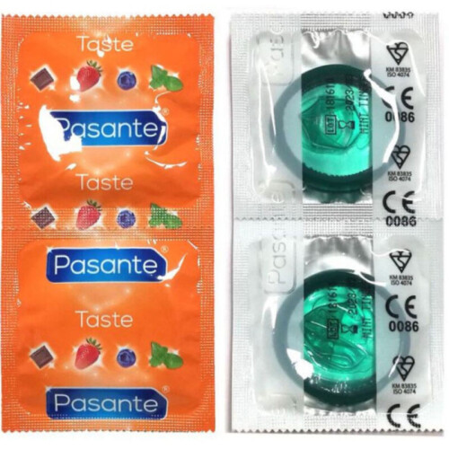 Pasante PASANTE - CONDOMS FLAVOR MINT BAG 144 UNITS
