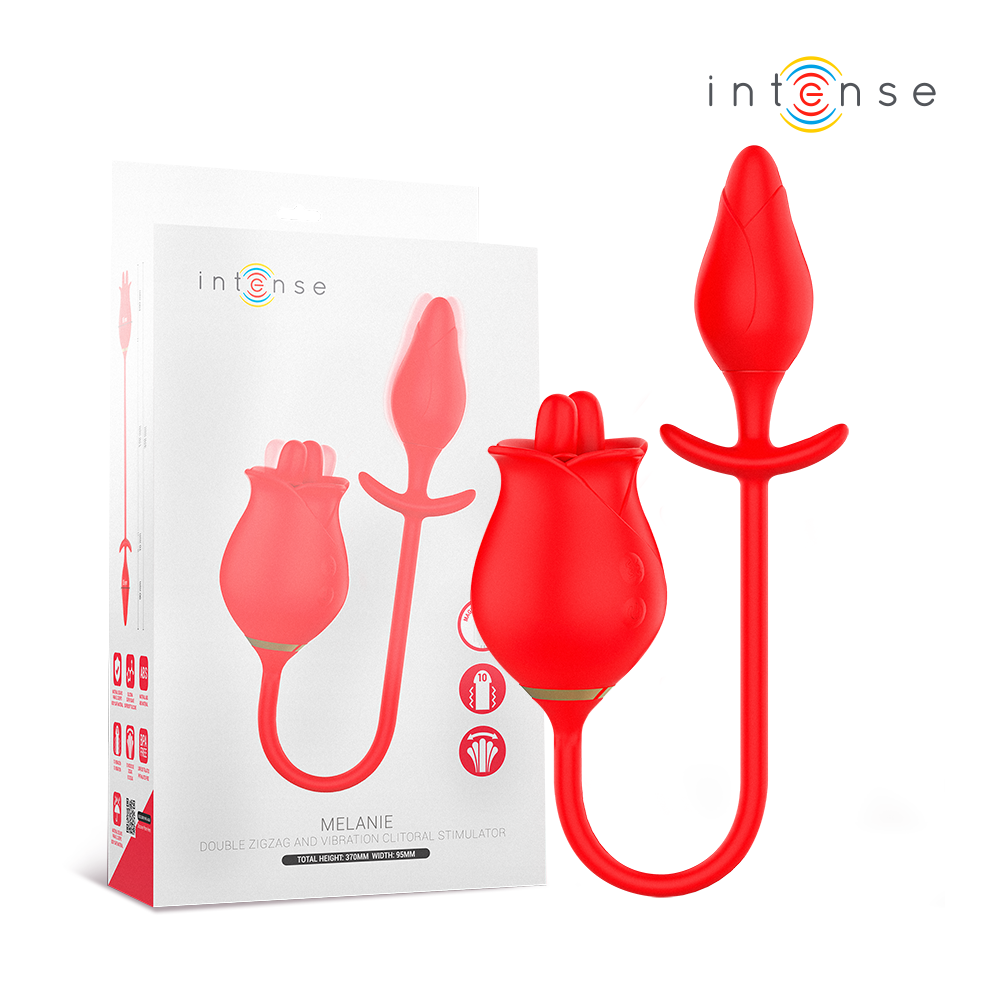 Intense Fun Intense - Melanie Double Clitoris Stimulator With Zigzag Tongue