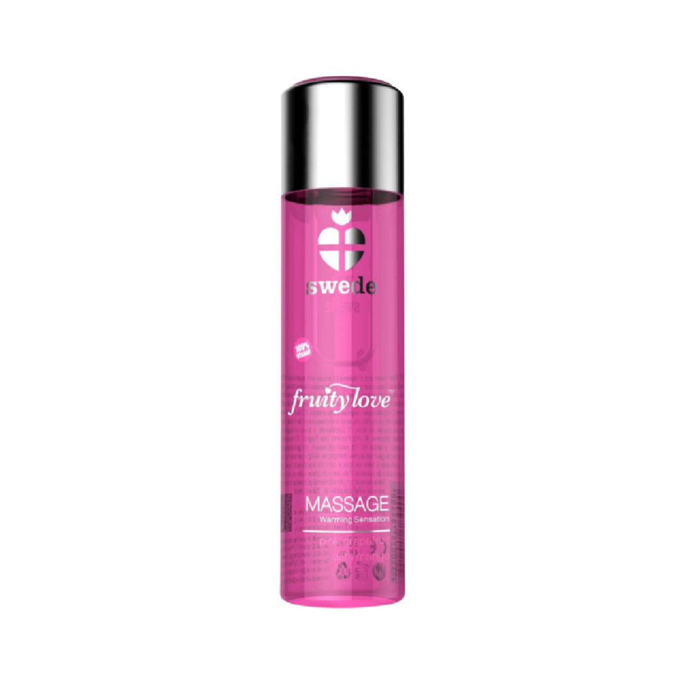 Swede Pink - Fruity Love Warming Effect Massage Oil Raspberry And Rhubarb 120 Ml