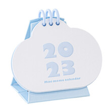 2023Mini Desk Calendar – White Kraft Paper, Standing
