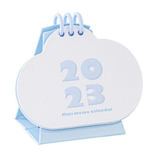2023Mini Desk Calendar – White Kraft Paper, Standing