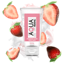 AQUA TRAVEL - EPERKRÉM ÍZŰ VÍZALAPÚ KENŐANYAG - 50 ML