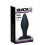 Silikone Analprop Stor 12cm Sort Fløjl 1