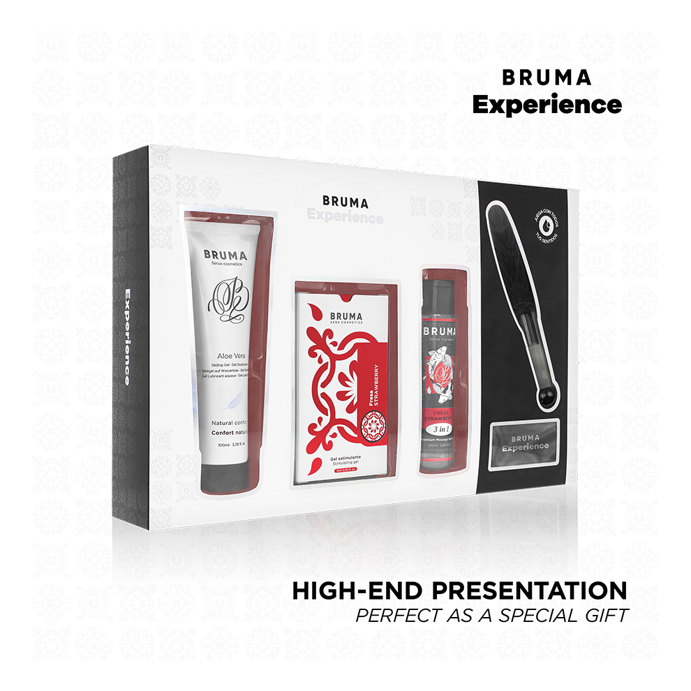 Bruma Red Xperience - Sweet Strawberry Temptation Kit With Orgasm Enhancer