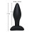 Silikone Analprop Lille 9cm Sort Fløjl 4