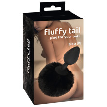 fluffy tail size M schwarz
