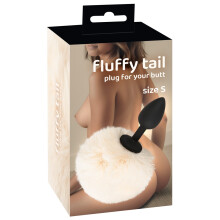 fluffy tail size S weiß