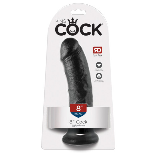 8" Cock Black