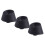 Heads Pack of 3 Black schwarz 1