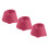 Heads Pack of 3 Raspberry rosa 1