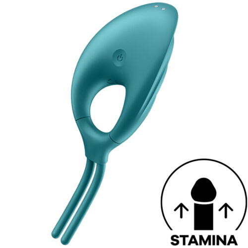 SATISFYER - SWORDSMAN RING VIBRATOR GREEN VERDE