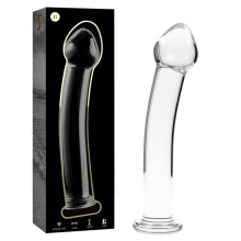 NEBULA SERIES BY IBIZA - MODEL 11 DILDO BOROSILICATE GLASS CLEAR 16 CM -O- 3 CM TALLA 1