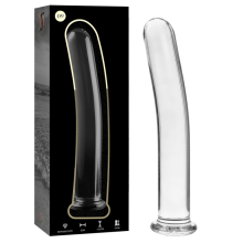 NEBULA SERIES BY IBIZA - MODEL 9 DILDO BOROSILICATE GLASS CLEAR 15.5 CM -O- 2.5 CM TALLA 1