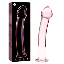 NEBULA SERIES BY IBIZA - MODEL 11 DILDO BOROSILICATE GLASS CLEAR 16 CM -O- 3 CM TALLA 1
