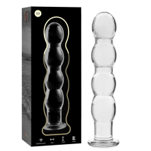 NEBULA SERIES BY IBIZA - MODEL 10 DILDO BOROSILICATE GLASS CLEAR 16.5 CM -O- 3.5 CM TALLA 1