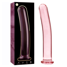 NEBULA SERIES BY IBIZA - MODEL 17 DILDO BOROSILICATE GLASS CLEAR 18.5 CM -O- 3 CM TALLA 1