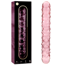 NEBULA SERIES BY IBIZA - MODEL 15 DILDO BOROSILICATE GLASS CLEAR 18.5 CM -O- 3 CM TALLA 1