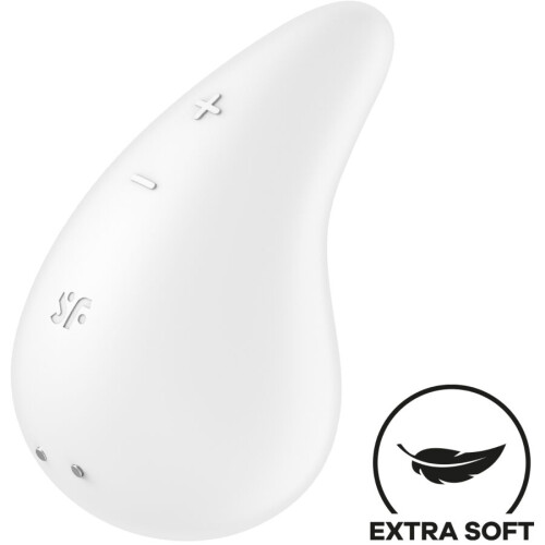 SATISFYER - DEW DROP VIBRATOR LAY-ON WHITE BLANCO
