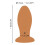 Soft Butt Plug with suction cup braun 8