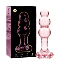 NEBULA SERIES BY IBIZA - MODEL 1 ANAL PLUG BOROSILICATE GLASS CLEAR 10.5 CM -O- 3 CM TALLA 1