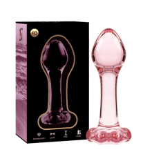 NEBULA SERIES BY IBIZA - MODEL 2 ANAL PLUG BOROSILICATE GLASS CLEAR 11 CM -O- 3.5 CM TALLA 1