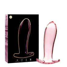 NEBULA SERIES BY IBIZA - MODEL 5 ANAL PLUG BOROSILICATE GLASS CLEAR 12.5 CM -O- 3.5 CM TALLA 1