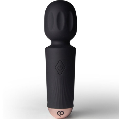 ROCKS-OFF - MINI RECHARGEABLE WAND 16 FUNCTIONS BLACK TULIP NEGRO