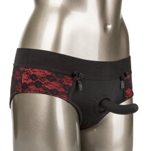 CALEXOTICS - SCANDAL SET OF CROTCHLESS PANTIES WITH DILDO SIZE S/M L/XL