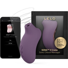 LELO - SONA 3 CRUISE SONIC CLITORAL MASSAGER BLACK VIOLETA