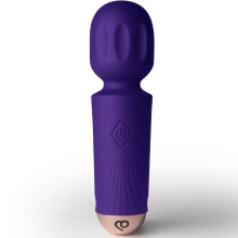 ROCKS-OFF - MINI RECHARGEABLE WAND 16 FUNCTIONS BLACK TULIP VIOLETA