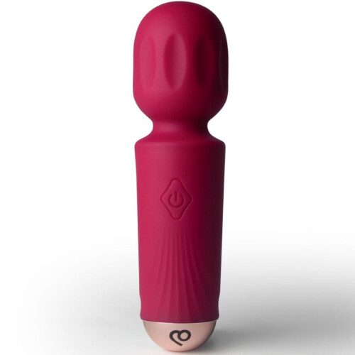 ROCKS-OFF - MINI RECHARGEABLE WAND 16 FUNCTIONS BLACK TULIP BURDEOS